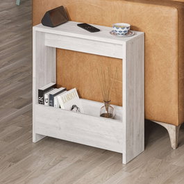 Hanah Home Simpi Mesa Auxiliar Blanco Antiguo